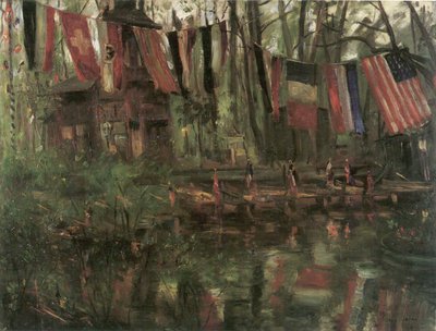 The New Lake in Berlin Tiergarten by Lovis Corinth